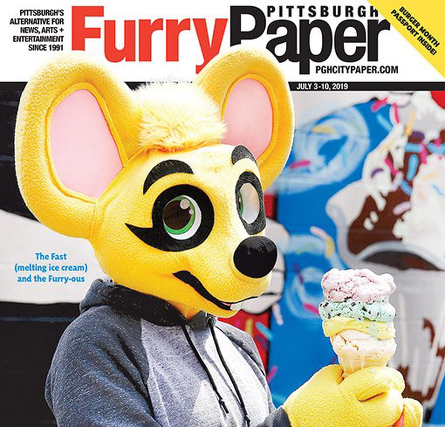 The Pittsburgh City Paper also became “The Pittsburgh Furry Paper” for the week. (Read it online here)