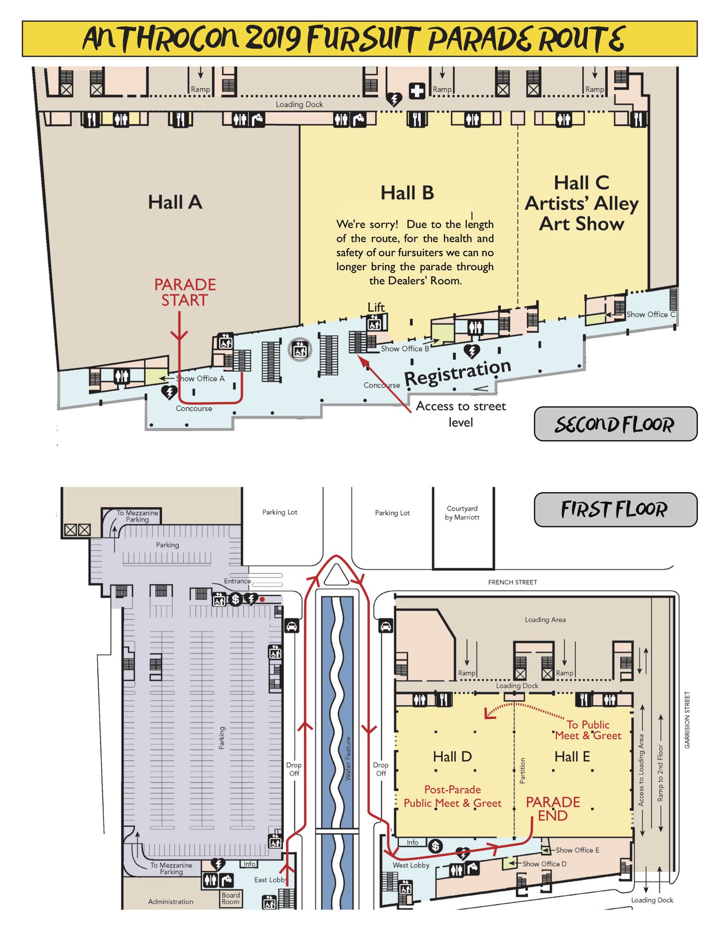 Fursuit Parade map. Click to enlarge.