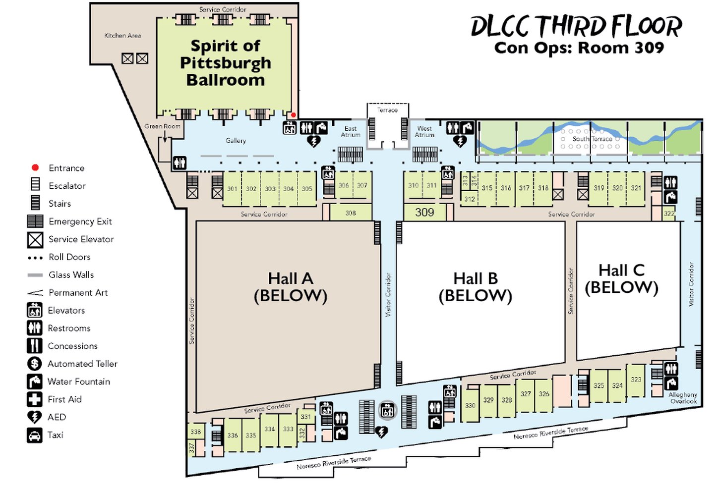 Anthrocon Maps | Anthrocon 2025: Deep Sea Adventures - July 3-6, 2025